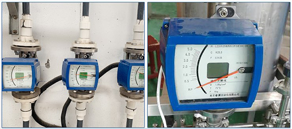 防腐型金屬管浮子流量計(jì)現(xiàn)場(chǎng)安裝使用圖